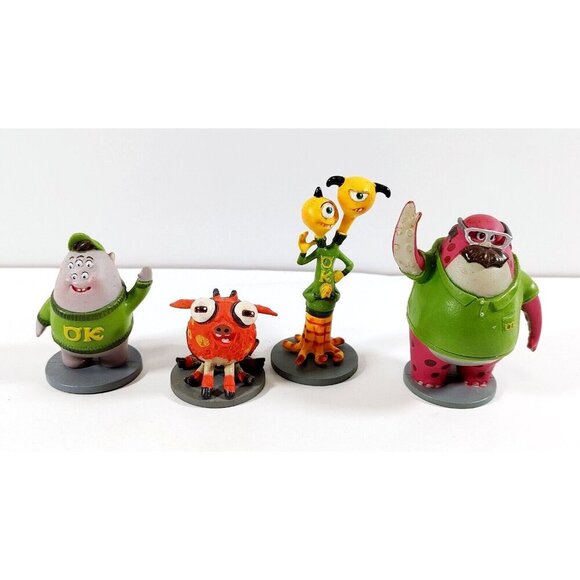 Disney Pixar Monsters University Mini Figures Playset Cake Toppers PVC Lot of 4 - Picture 1 of 4